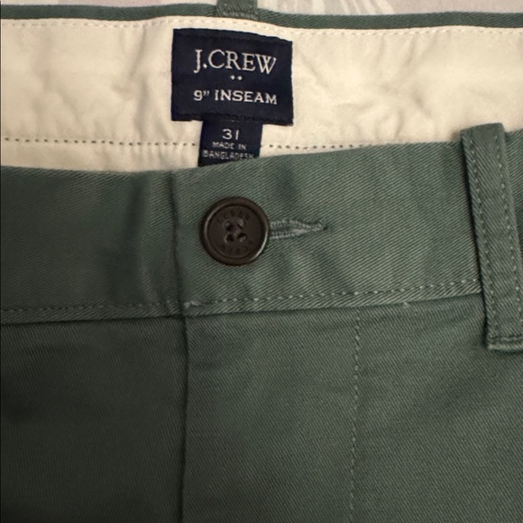 J. Crew Men's Teal Flat Front Shorts - Picture 2 of 3